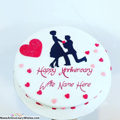Shop for Fresh Couple Heart Hold Anniversary Cake online - Vijayapura